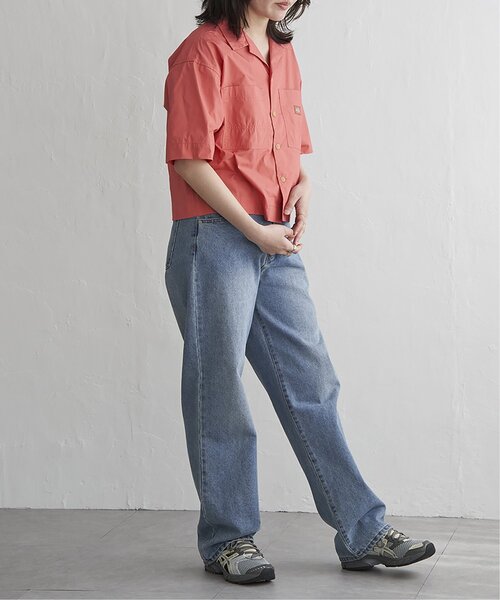VENCEEXCHANGE(ヴァンスエクスチェンジ)の「Dickies ディッキーズ クロップドシャツ(シャツ/ブラウス・レディース・アイボリー/ブラック/サックスブルー/オレンジ/ライトグリーン・M)」の11枚目の写真