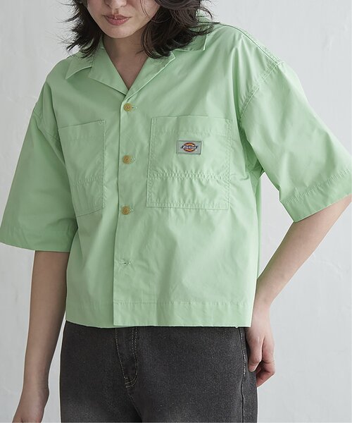 VENCEEXCHANGE(ヴァンスエクスチェンジ)の「Dickies ディッキーズ クロップドシャツ(シャツ/ブラウス・レディース・アイボリー/ブラック/サックスブルー/オレンジ/ライトグリーン・M)」の17枚目の写真