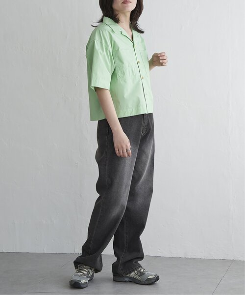 VENCEEXCHANGE(ヴァンスエクスチェンジ)の「Dickies ディッキーズ クロップドシャツ(シャツ/ブラウス・レディース・アイボリー/ブラック/サックスブルー/オレンジ/ライトグリーン・M)」の18枚目の写真