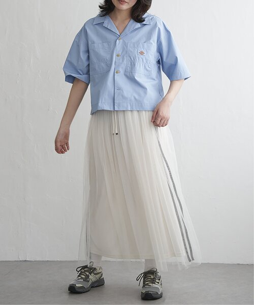 VENCEEXCHANGE(ヴァンスエクスチェンジ)の「Dickies ディッキーズ クロップドシャツ(シャツ/ブラウス・レディース・アイボリー/ブラック/サックスブルー/オレンジ/ライトグリーン・M)」の22枚目の写真