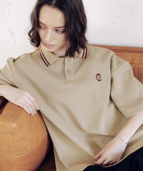 ROCHEM(ローシェン)の「ワンポイントロゴ刺繍鹿の子ポンチ短丈ポロシャツ(ポロシャツ・メンズ・ブラック/ワイン/ホワイト/ネイビー/グリーン/オフホワイト/ベージュ系/グレー・L/M/S/XS)」の19枚目の写真