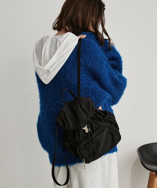 Auntie Rosa Holiday（アンティローザホリデー）の「ミニストリングドロストバックパック（バックパック/リュック・レディース・レッド/カーキ/ブラック・FREE）」の8枚目の写真