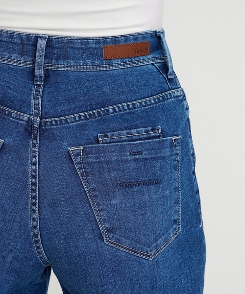 YANUK（ヤヌーク）の「Really Light ワイドストレート"LILITH"（デニムパンツ・レディース・ブルー・21inch/22inch/23inch/25inch/24inch/26inch/27inch）」の8枚目の写真