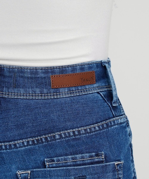 YANUK（ヤヌーク）の「Really Light ワイドストレート"LILITH"（デニムパンツ・レディース・ブルー・21inch/22inch/23inch/25inch/24inch/26inch/27inch）」の9枚目の写真