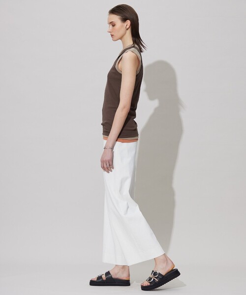 ICB(アイシービー)の「レイヤードタンク(タンクトップ・レディース・ダークブラウン系7/ピーコックグリーン系7・X-SMALL/SMALL/MEDIUM)」の5枚目の写真