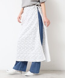 Dessin | 【洗える】刺繍柄インドレース巻きスカート(スカート)