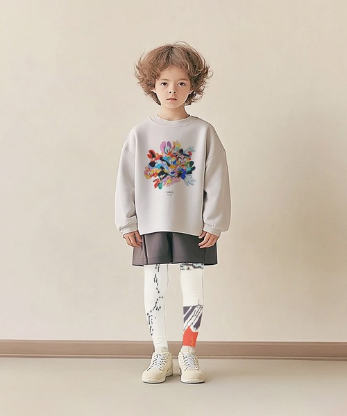 bedsidedrama（ベットサイドドラマ）の「【KAA】CHAO:S HEAD SWEAT（スウェット・キッズ・グレー/ブラック/ホワイト・S/M）」の4枚目の写真