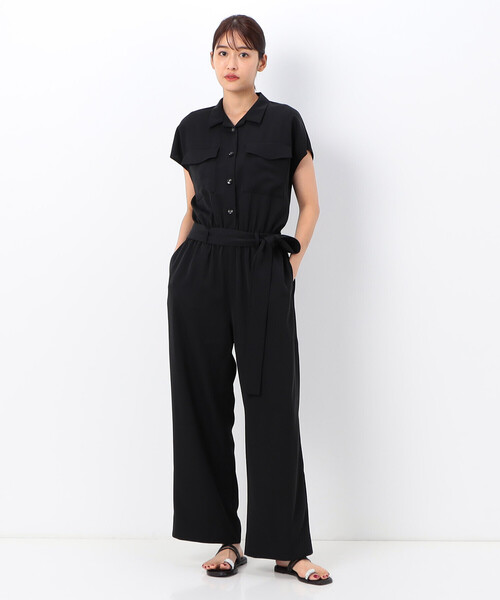 Gabardine K.T(ギャバジンケーティー)の「ぷるサラクロス オールインワン(サロペット/オーバーオール・レディース・グリーン・9号)」の15枚目の写真
