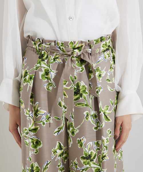 qualite（カリテ）の「ブッチャーフラワーワイドパンツ（その他パンツ・レディース・モカ・36/34/38）」の6枚目の写真