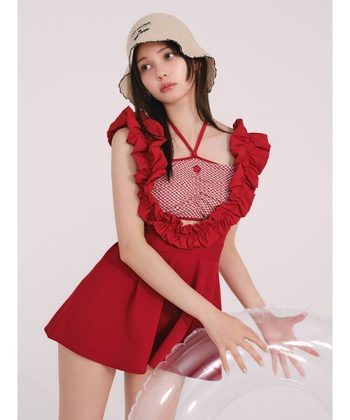 LILY BROWN（リリーブラウン）の「【LILY BROWN×MARY QUANT】3ピーススイムウエア（その他ヘアアクセサリー・レディース・レッド/ライトブルー/ブラック・FREE）」の3枚目の写真