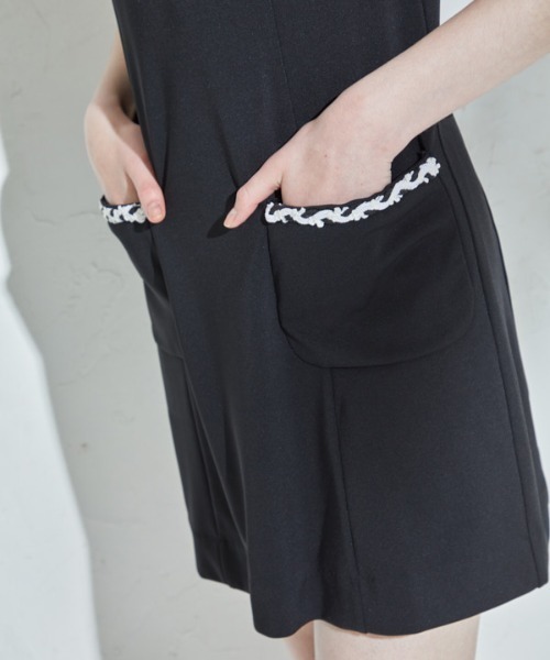 ERADIE(エラディエ)の「Bladetrim mini-one-piece ブレードトリムミニワンピース(ワンピース・レディース・ホワイト/ブラック・FREE)」の10枚目の写真