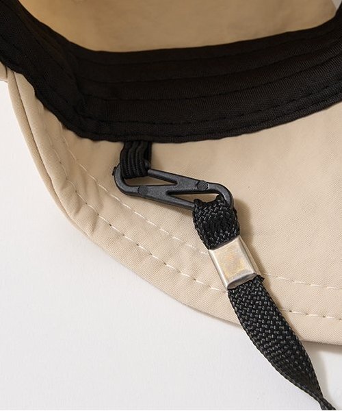 b・ROOM(ビールーム)の「日除け付きキャップ(キャップ・キッズ・アイボリー/ダークブラウン/ベージュ/ライトカーキ・F)」の9枚目の写真