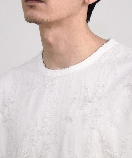 RATTLE TRAP（ラトルトラップ）の「オーバーダメージTシャツ（Tシャツ/カットソー・メンズ・ホワイト/ブラック・M/L）」の11枚目の写真