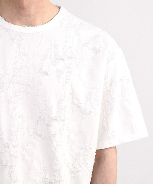 RATTLE TRAP（ラトルトラップ）の「オーバーダメージTシャツ（Tシャツ/カットソー・メンズ・ホワイト/ブラック・M/L）」の12枚目の写真