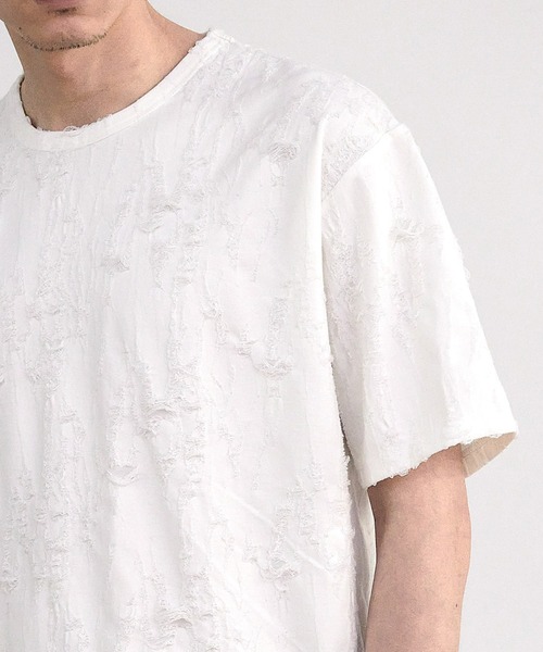 RATTLE TRAP（ラトルトラップ）の「オーバーダメージTシャツ（Tシャツ/カットソー・メンズ・ホワイト/ブラック・M/L）」の13枚目の写真