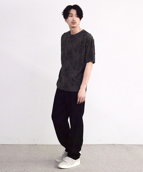 RATTLE TRAP（ラトルトラップ）の「オーバーダメージTシャツ（Tシャツ/カットソー・メンズ・ホワイト/ブラック・M/L）」の14枚目の写真