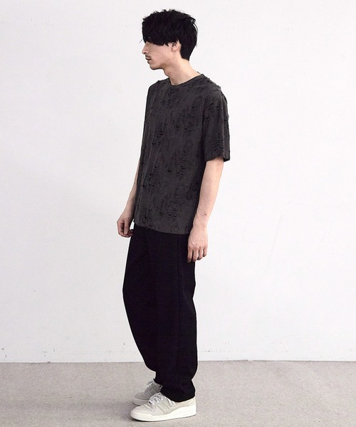 RATTLE TRAP（ラトルトラップ）の「オーバーダメージTシャツ（Tシャツ/カットソー・メンズ・ホワイト/ブラック・M/L）」の16枚目の写真