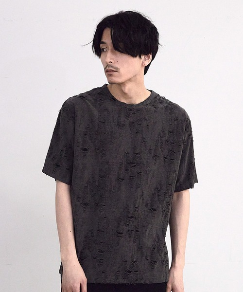 RATTLE TRAP（ラトルトラップ）の「オーバーダメージTシャツ（Tシャツ/カットソー・メンズ・ホワイト/ブラック・M/L）」の18枚目の写真