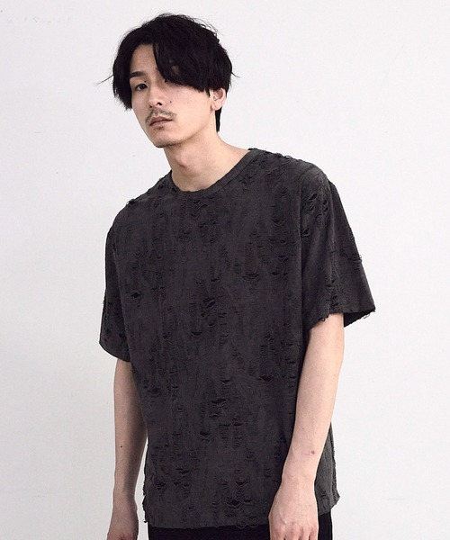 RATTLE TRAP（ラトルトラップ）の「オーバーダメージTシャツ（Tシャツ/カットソー・メンズ・ホワイト/ブラック・M/L）」の19枚目の写真