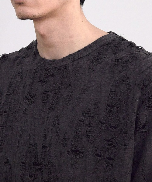 RATTLE TRAP（ラトルトラップ）の「オーバーダメージTシャツ（Tシャツ/カットソー・メンズ・ホワイト/ブラック・M/L）」の20枚目の写真