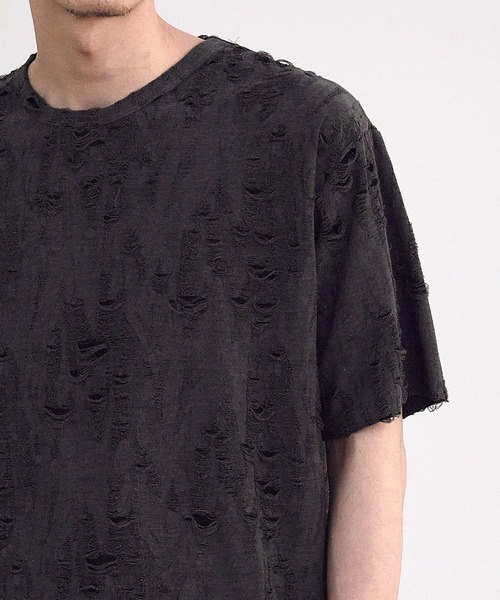 RATTLE TRAP（ラトルトラップ）の「オーバーダメージTシャツ（Tシャツ/カットソー・メンズ・ホワイト/ブラック・M/L）」の21枚目の写真