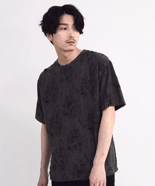 RATTLE TRAP（ラトルトラップ）の「オーバーダメージTシャツ（Tシャツ/カットソー・メンズ・ホワイト/ブラック・M/L）」の22枚目の写真