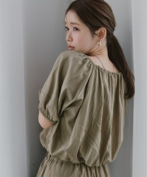 小さいサイズ ワッシャーボリュームブラウス 低身長さん・小柄女性