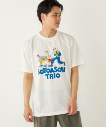 SHIPS Colors:BRING (TM) コラボ プリント Tシャツ