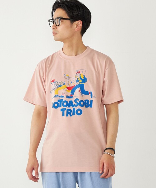 SHIPS Colors(シップス カラーズ)の「SHIPS Colors:BRING (TM) コラボ プリント Tシャツ(Tシャツ/カットソー・メンズ・オフホワイト/ピンク/ネイビー・MEDIUM/LARGE/X-LARGE)」の2枚目の写真