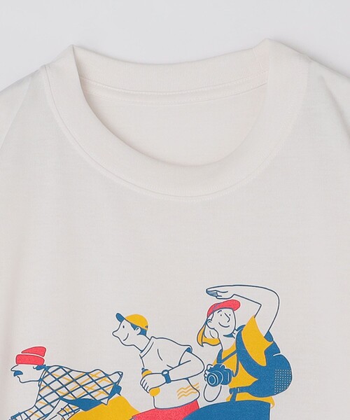 SHIPS Colors(シップス カラーズ)の「SHIPS Colors:BRING (TM) コラボ プリント Tシャツ(Tシャツ/カットソー・メンズ・オフホワイト/ピンク/ネイビー・MEDIUM/LARGE/X-LARGE)」の8枚目の写真