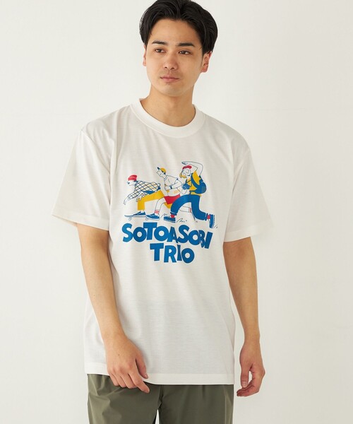 セール】SHIPS Colors:BRING (TM) コラボ プリント Tシャツ（Tシャツ