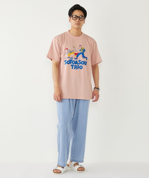 SHIPS Colors(シップス カラーズ)の「SHIPS Colors:BRING (TM) コラボ プリント Tシャツ(Tシャツ/カットソー・メンズ・オフホワイト/ピンク/ネイビー・MEDIUM/LARGE/X-LARGE)」の17枚目の写真