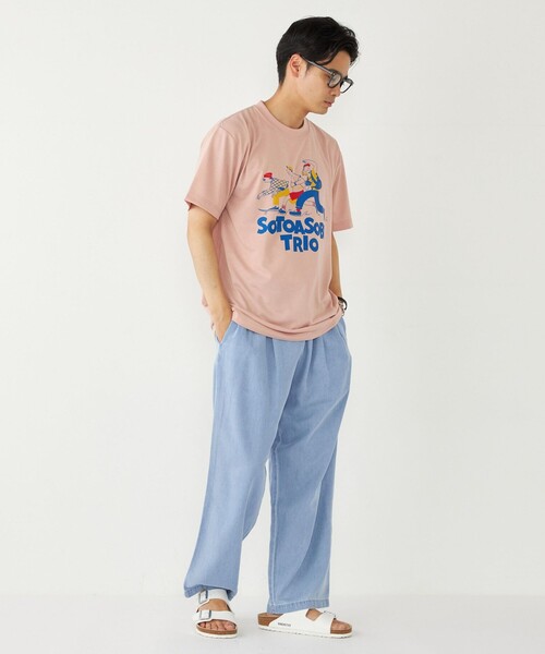 SHIPS Colors(シップス カラーズ)の「SHIPS Colors:BRING (TM) コラボ プリント Tシャツ(Tシャツ/カットソー・メンズ・オフホワイト/ピンク/ネイビー・MEDIUM/LARGE/X-LARGE)」の16枚目の写真