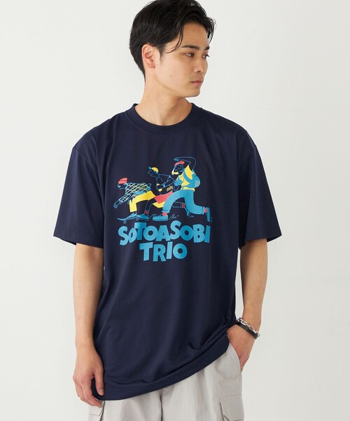 “Scotch & Soda” Sailing プリントTシャツ Blue セール】SHIPS Colors:BRING (TM) コラボ プリント Tシャツ(T