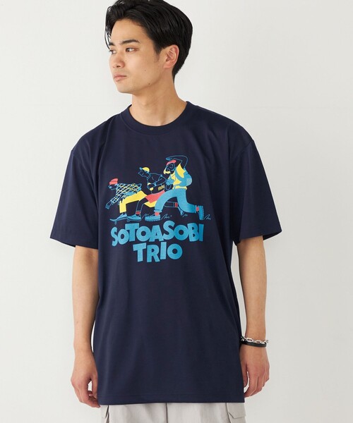 Tシャツ・カットソー SPARKLING T-SHIRT セール】SHIPS Colors:BRING (TM) コラボ プリント Tシャツ(T