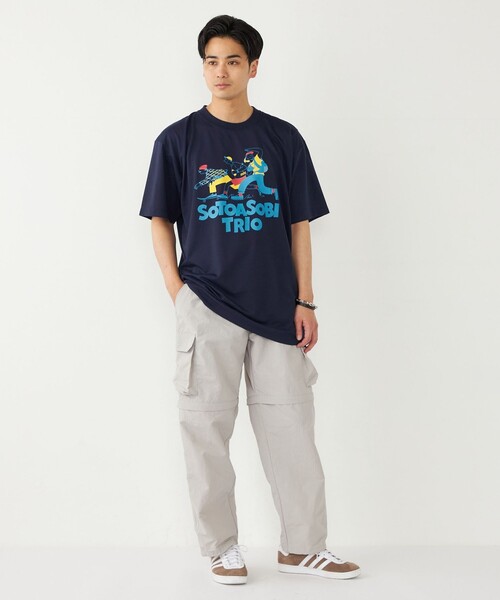 SHIPS Colors(シップス カラーズ)の「SHIPS Colors:BRING (TM) コラボ プリント Tシャツ(Tシャツ/カットソー・メンズ・オフホワイト/ピンク/ネイビー・MEDIUM/LARGE/X-LARGE)」の4枚目の写真