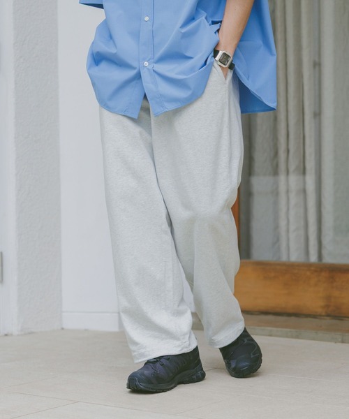 RAGEBLUE（レイジブルー）の「天竺/イージースウェットワイドパンツ（スウェットパンツ・メンズ・ライトグレー/ネイビー/ダークグレー・FREE）」の15枚目の写真
