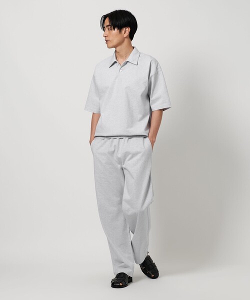 BEAUTY&YOUTH UNITED ARROWS（ビューティーアンドユースユナイテッドアローズ）の「ソリッド コットン ポロ スウェット（スウェット・メンズ・ライトグレー/ブラック・S/M/L/XL）」の4枚目の写真