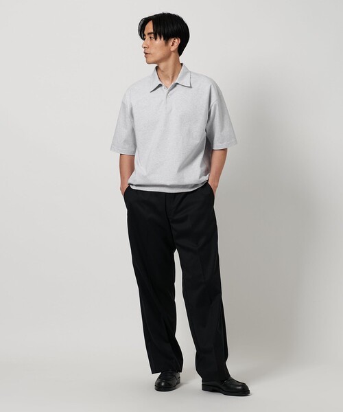 BEAUTY&YOUTHUNITEDARROWS ソリッドコットンポロスウェット セール】ソリッド コットン ポロ スウェット（スウェット