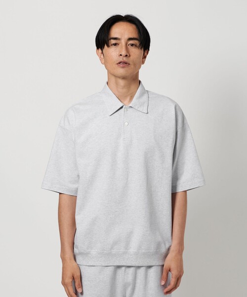 BEAUTY&YOUTH UNITED ARROWS（ビューティーアンドユースユナイテッドアローズ）の「ソリッド コットン ポロ スウェット（スウェット・メンズ・ライトグレー/ブラック・S/M/L/XL）」の21枚目の写真