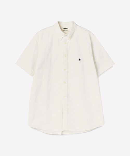 GYMPHLEX(ジムフレックス)の「Gymphlex | コットン ボタンダウン半袖シャツ MEN(シャツ/ブラウス・メンズ・ホワイト/ブルー・L/XL/M)」の2枚目の写真
