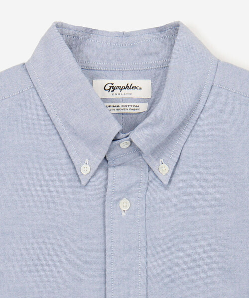 GYMPHLEX(ジムフレックス)の「Gymphlex | コットン ボタンダウン半袖シャツ MEN(シャツ/ブラウス・メンズ・ホワイト/ブルー・L/XL/M)」の6枚目の写真