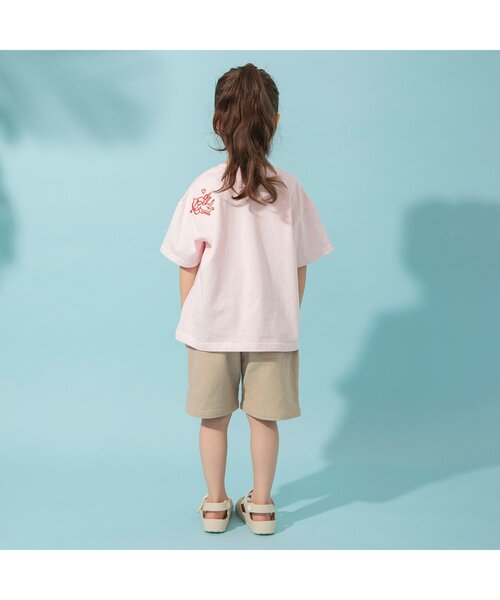 BREEZE(ブリーズ)の「【ジュニア対応】バリエーションTシャツ(Tシャツ/カットソー・キッズ・アイボリー/サックスブルー/ピンク/レッド・80/90/100/110/120/130/140)」の6枚目の写真