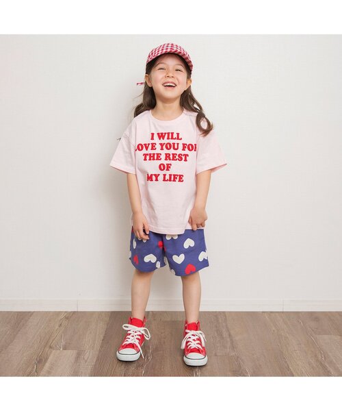 BREEZE(ブリーズ)の「【ジュニア対応】バリエーションTシャツ(Tシャツ/カットソー・キッズ・アイボリー/サックスブルー/ピンク/レッド・80/90/100/110/120/130/140)」の8枚目の写真