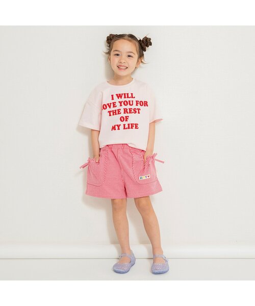 BREEZE(ブリーズ)の「【ジュニア対応】バリエーションTシャツ(Tシャツ/カットソー・キッズ・アイボリー/サックスブルー/ピンク/レッド・80/90/100/110/120/130/140)」の9枚目の写真