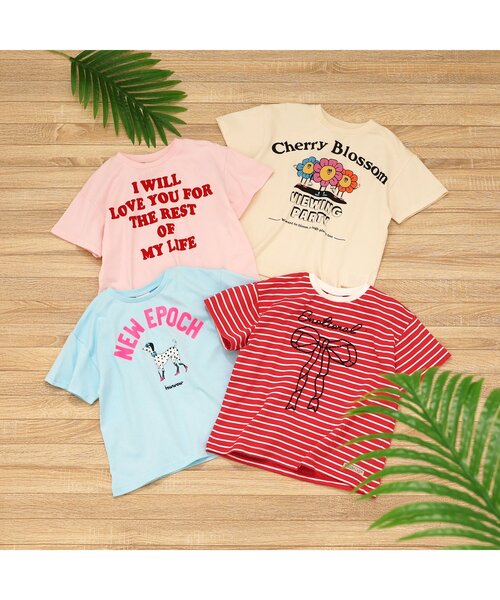 BREEZE(ブリーズ)の「【ジュニア対応】バリエーションTシャツ(Tシャツ/カットソー・キッズ・アイボリー/サックスブルー/ピンク/レッド・80/90/100/110/120/130/140)」の12枚目の写真