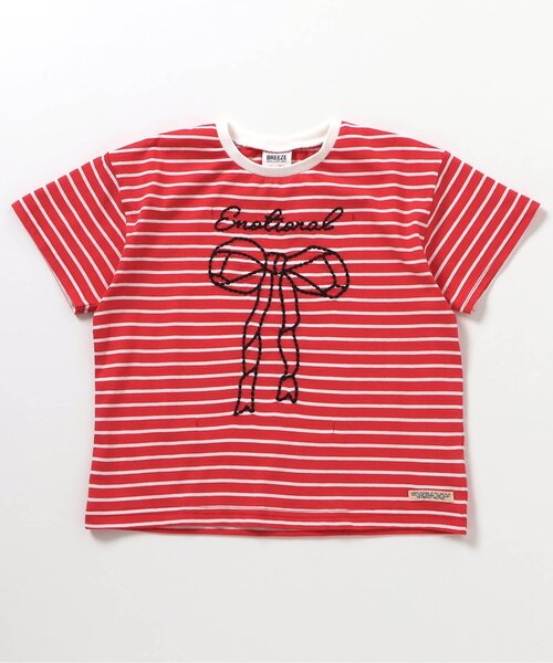 BREEZE(ブリーズ)の「【ジュニア対応】バリエーションTシャツ(Tシャツ/カットソー・キッズ・アイボリー/サックスブルー/ピンク/レッド・80/90/100/110/120/130/140)」の18枚目の写真