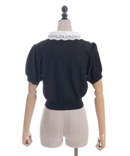 tシャツ ジャガードロゴレースニット レディース ジャガードロゴレースニット（Tシャツ/カットソー）｜FickleBebe