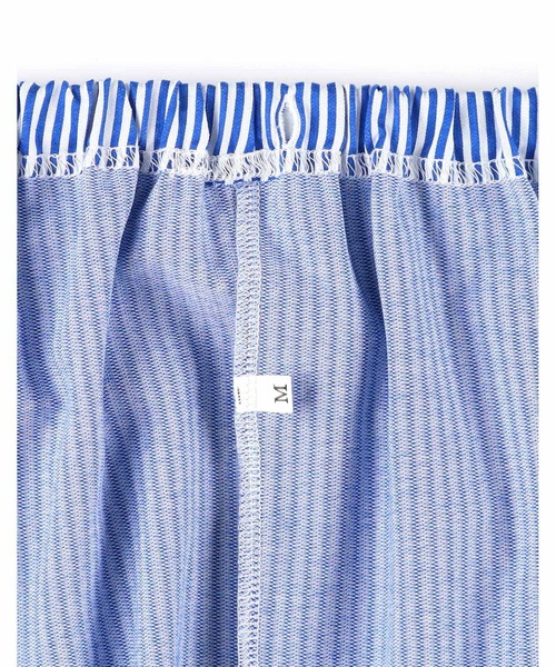 une nana cool(ウンナナクール)の「【綿混】ロンドンストライプ半袖パジャマ MADE WITH LIBERTY FABRIC(ルームウェア/パジャマ・レディース・サックスブルー/グレー/ブルー・M/L)」の9枚目の写真