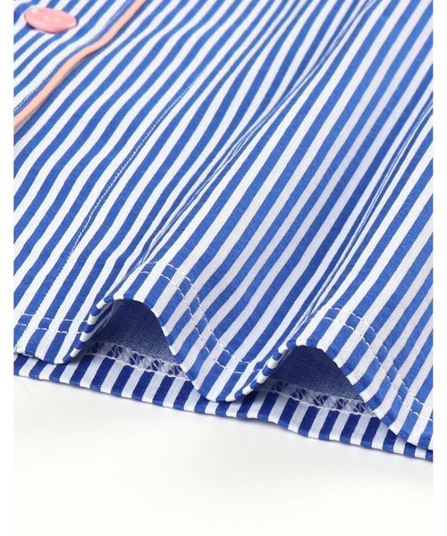 une nana cool(ウンナナクール)の「【綿混】ロンドンストライプ半袖パジャマ MADE WITH LIBERTY FABRIC(ルームウェア/パジャマ・レディース・サックスブルー/グレー/ブルー・M/L)」の10枚目の写真